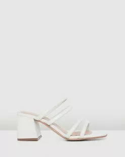 Clarks Sheer65 Mule White Leather