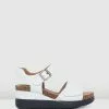 Clarks Lizby Strap White Leather