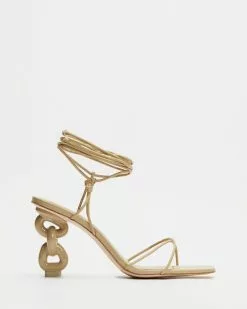Cult Gaia Zadie Sandals Ecru