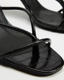 Dazie Jamie Heels Black Croc -Sandals Sales Shop http3A2F2Fstatic.theiconic.com .au2Fp2Fdazie 0435 4709931 3