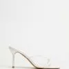 Dazie Jamie Heels White Croc