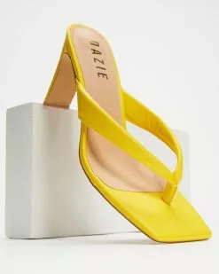 Dazie Vida Thong Heels Yellow Smooth -Sandals Sales Shop http3A2F2Fstatic.theiconic.com .au2Fp2Fdazie 0912 6167921 4
