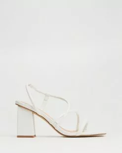 Dazie Fallon Heels White Smooth