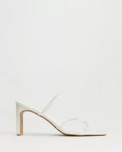 Dazie Muso Heels White Croc
