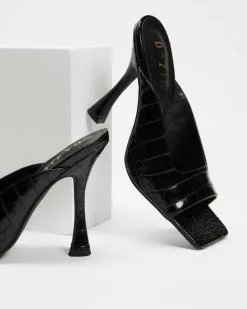 Dazie Faris Heels Black Croc -Sandals Sales Shop http3A2F2Fstatic.theiconic.com .au2Fp2Fdazie 2383 2990621 3