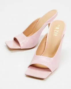 Dazie Faris Heels Pink Croc -Sandals Sales Shop http3A2F2Fstatic.theiconic.com .au2Fp2Fdazie 2409 3990621 3