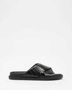 Dazie Joseph Sandals Black Croc -Sandals Sales Shop http3A2F2Fstatic.theiconic.com .au2Fp2Fdazie 3345 6732321 3