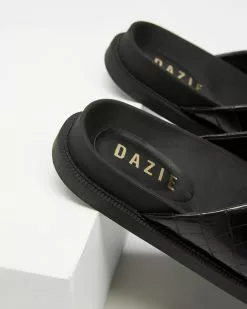 Dazie Joseph Sandals Black Croc -Sandals Sales Shop http3A2F2Fstatic.theiconic.com .au2Fp2Fdazie 3345 6732321 4