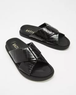 Dazie Joseph Sandals Black Croc -Sandals Sales Shop http3A2F2Fstatic.theiconic.com .au2Fp2Fdazie 3345 6732321 5