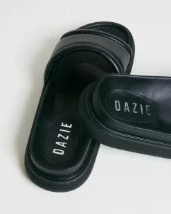 Dazie Hailey Slides Black Smooth -Sandals Sales Shop http3A2F2Fstatic.theiconic.com .au2Fp2Fdazie 3776 4938821 4