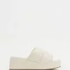 Dazie Brady Sandals White Smooth