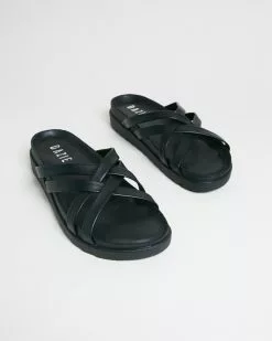 Dazie Dominique Sandals Black Smooth