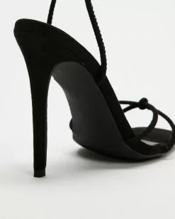 Dazie Monica Strappy Heels Black Microsuede -Sandals Sales Shop http3A2F2Fstatic.theiconic.com .au2Fp2Fdazie 6365 9709931 3
