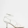 Dazie Faber Heels White Smooth