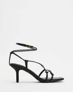 Dazie Faber Heels Black Smooth
