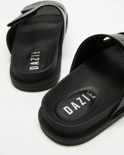 Dazie Upton Slides Black Smooth -Sandals Sales Shop http3A2F2Fstatic.theiconic.com .au2Fp2Fdazie 6841 6117921 3