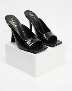 Dazie Faris Heels Black Croc -Sandals Sales Shop http3A2F2Fstatic.theiconic.com .au2Fp2Fdazie 7310 2990621 4