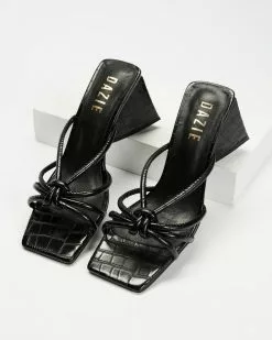Dazie Loz Heels Black Croc -Sandals Sales Shop http3A2F2Fstatic.theiconic.com .au2Fp2Fdazie 7571 3217921 3