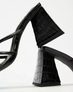 Dazie Loz Heels Black Croc -Sandals Sales Shop http3A2F2Fstatic.theiconic.com .au2Fp2Fdazie 7571 3217921 4