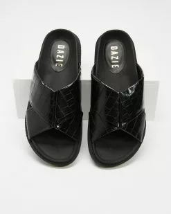 Dazie Joseph Sandals Black Croc
