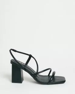 Dazie Fallon Heels Black Smooth