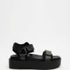 DKNY Cerrina Platform Sport Sandals 40mm Black