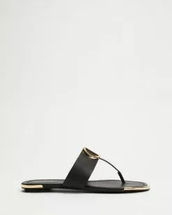 DKNY Halcott Flat Thong Sandals Black -Sandals Sales Shop http3A2F2Fstatic.theiconic.com .au2Fp2Fdkny 5607 2224231 3