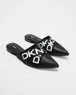 DKNY Alya Flat Mules Black & White -Sandals Sales Shop http3A2F2Fstatic.theiconic.com .au2Fp2Fdkny 9519 6048721 3