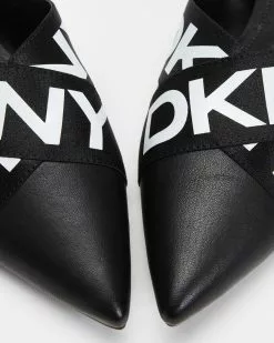 DKNY Alya Flat Mules Black & White -Sandals Sales Shop http3A2F2Fstatic.theiconic.com .au2Fp2Fdkny 9519 6048721 4