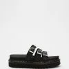 Dr Martens Blaire Slide Sandals Black Hydro Leather
