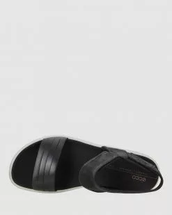 ECCO Flowt Women's Flat Sandals BLACK/BLACK -Sandals Sales Shop http3A2F2Fstatic.theiconic.com .au2Fp2Fecco 6449 4096811 6