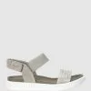 ECCO Flowt Women's Flat Sandals MOON ROCK SILVER/WARM GREY METALLIC
