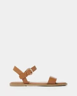 Forever New Connie Flat Sandal Brown