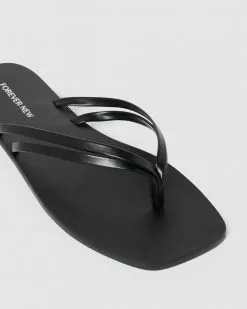 Forever New Marie Toe Post Slide Black -Sandals Sales Shop http3A2F2Fstatic.theiconic.com .au2Fp2Fforever new 5821 3422341 2