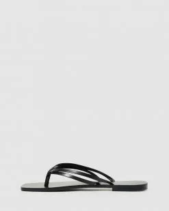 Forever New Marie Toe Post Slide Black -Sandals Sales Shop http3A2F2Fstatic.theiconic.com .au2Fp2Fforever new 5823 3422341 3