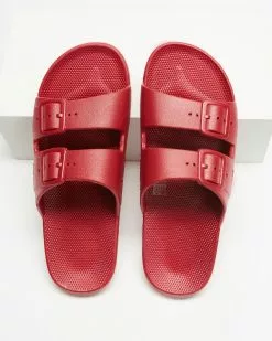 Freedom Moses Slides - Unisex Cherry Bomb