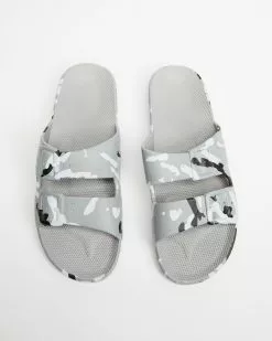 Freedom Moses Slides - Unisex Army Grey