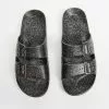 Freedom Moses Slides - Unisex Black Glitter