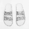 Freedom Moses Slides - Unisex White Splatter