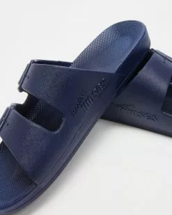 Freedom Moses Slides - Unisex Navy -Sandals Sales Shop http3A2F2Fstatic.theiconic.com .au2Fp2Ffreedom moses 4846 2394411 4