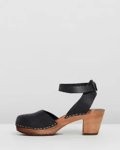 Funkis 910 Ester Clog High Black Veggie with Brown Base -Sandals Sales Shop http3A2F2Fstatic.theiconic.com .au2Fp2Ffunkis 7654 418578 3