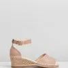Human Premium Helene Leather Wedge Heels Nude