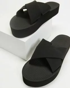Indosole PLATFORM Cross Black -Sandals Sales Shop http3A2F2Fstatic.theiconic.com .au2Fp2Findosole 6671 9719911 4