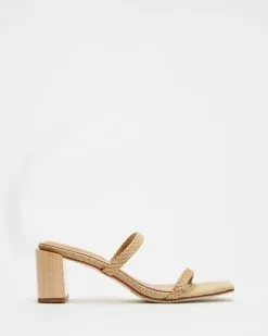 JAMES | SMITH Sirenuse Strap Sandal Heels Crema