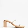JAMES | SMITH Sirenuse Strap Sandal Heels Smoke