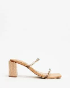 JAMES | SMITH Sirenuse Strap Sandal Heels Smoke
