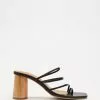 JAMES | SMITH Taormina Toe Strap Sandals Black