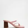 JAMES | SMITH Taormina Toe Strap Sandals Pink