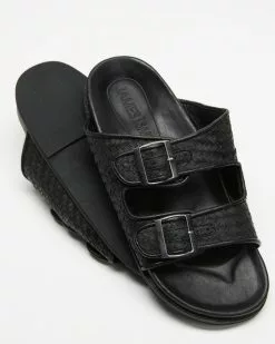 JAMES | SMITH Sardinia Slides Black Woven -Sandals Sales Shop http3A2F2Fstatic.theiconic.com .au2Fp2Fjames smith 7328 0337621 4