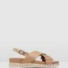 Jo Mercer Miles Flat Espadrille Sandals NATURAL LEATHER
